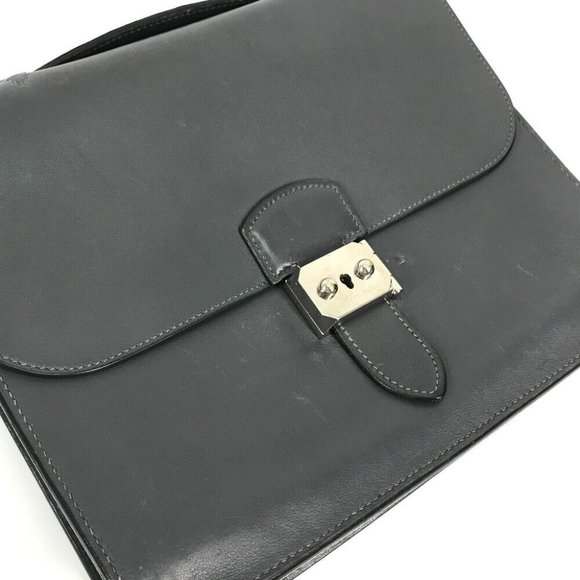 Authenticity Guarantee HERMES Sac Adeptech 27 Briefcase Hand Bag Business bag V - Picture 3 of 15